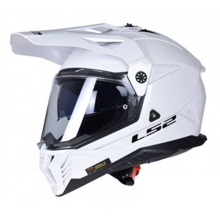 Kask motocyklowy Dual Sport LS2 MX702 Pioneer II Gloss White